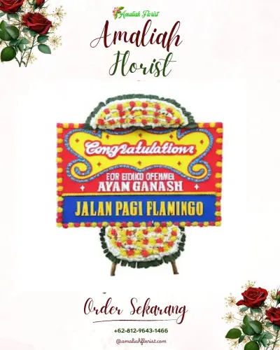 Bunga Papan Congratulation di Parang